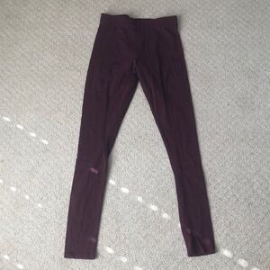 S Burgundy Leggings